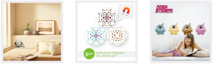 Wandtattoo-Hunde